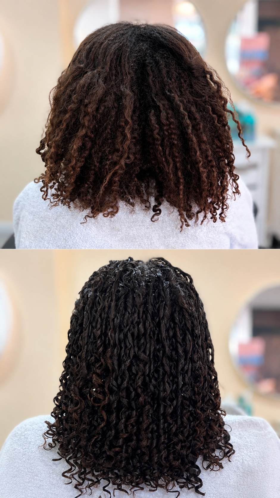 Antes e depois — Andreia